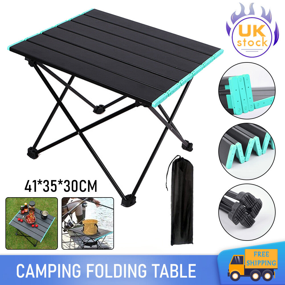 Folding Camping Table with Garden Picnic Tote Bag Portable BBQ Beach Fishing