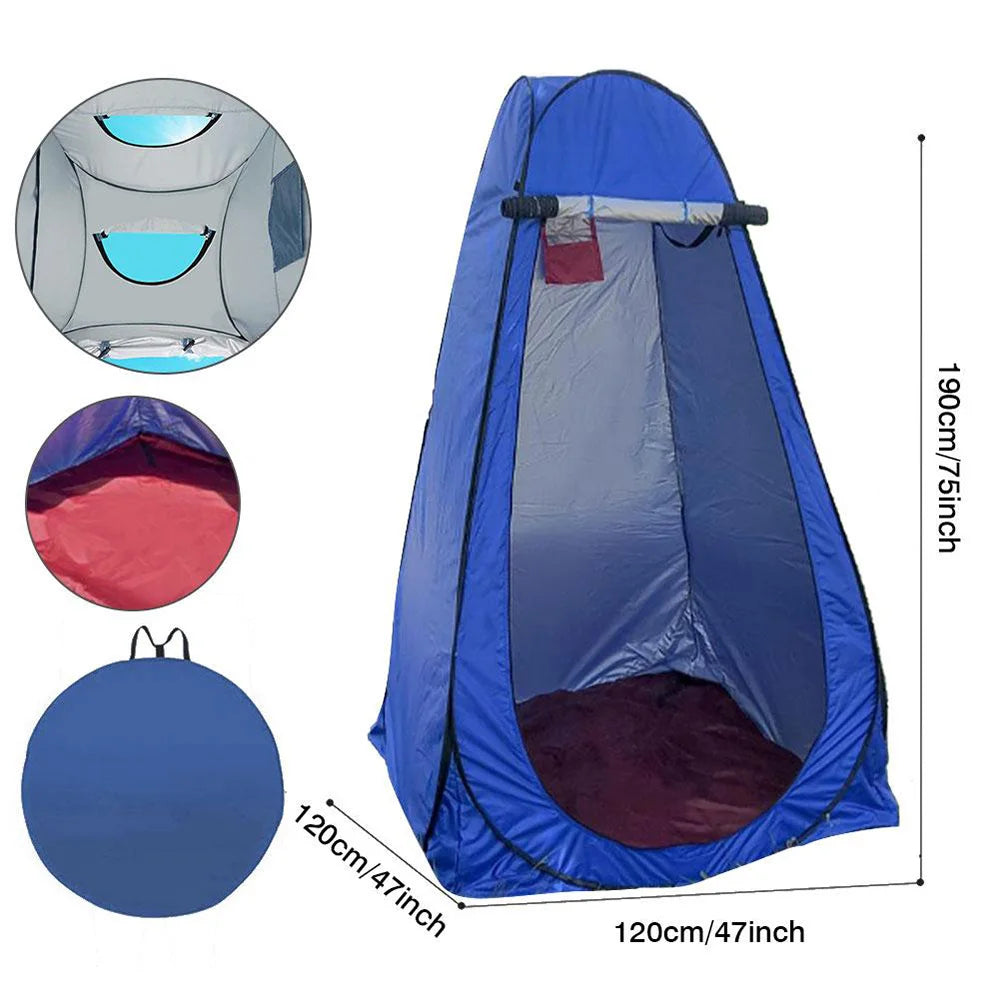 Portable Outdoor Camping Tent Shower Tent Bath Fitting Room Tent Shelter Camping Beach Private Toilet Camping Tent