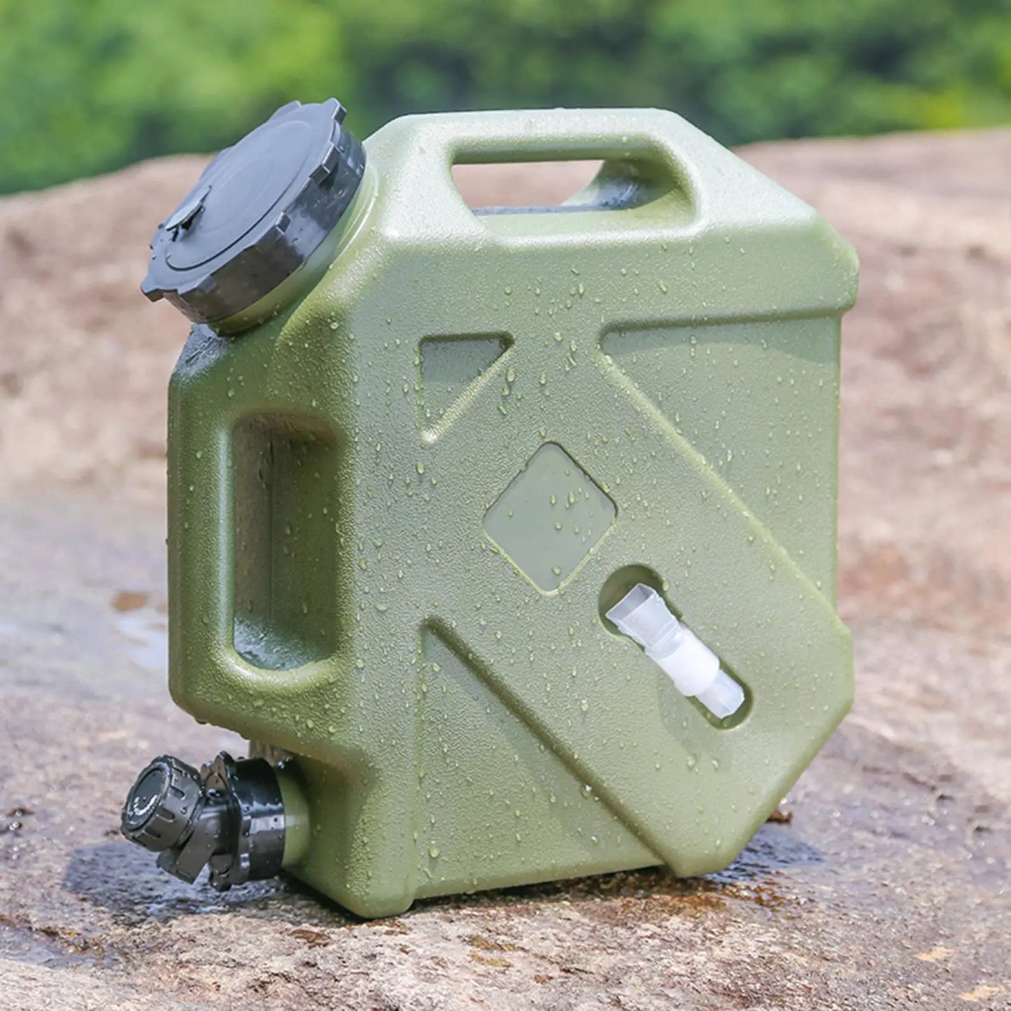 10 L Outdoor Camping Water Storage Jug Water Container with Faucet,Water Carrier for Camping Self Driving Cars Portable