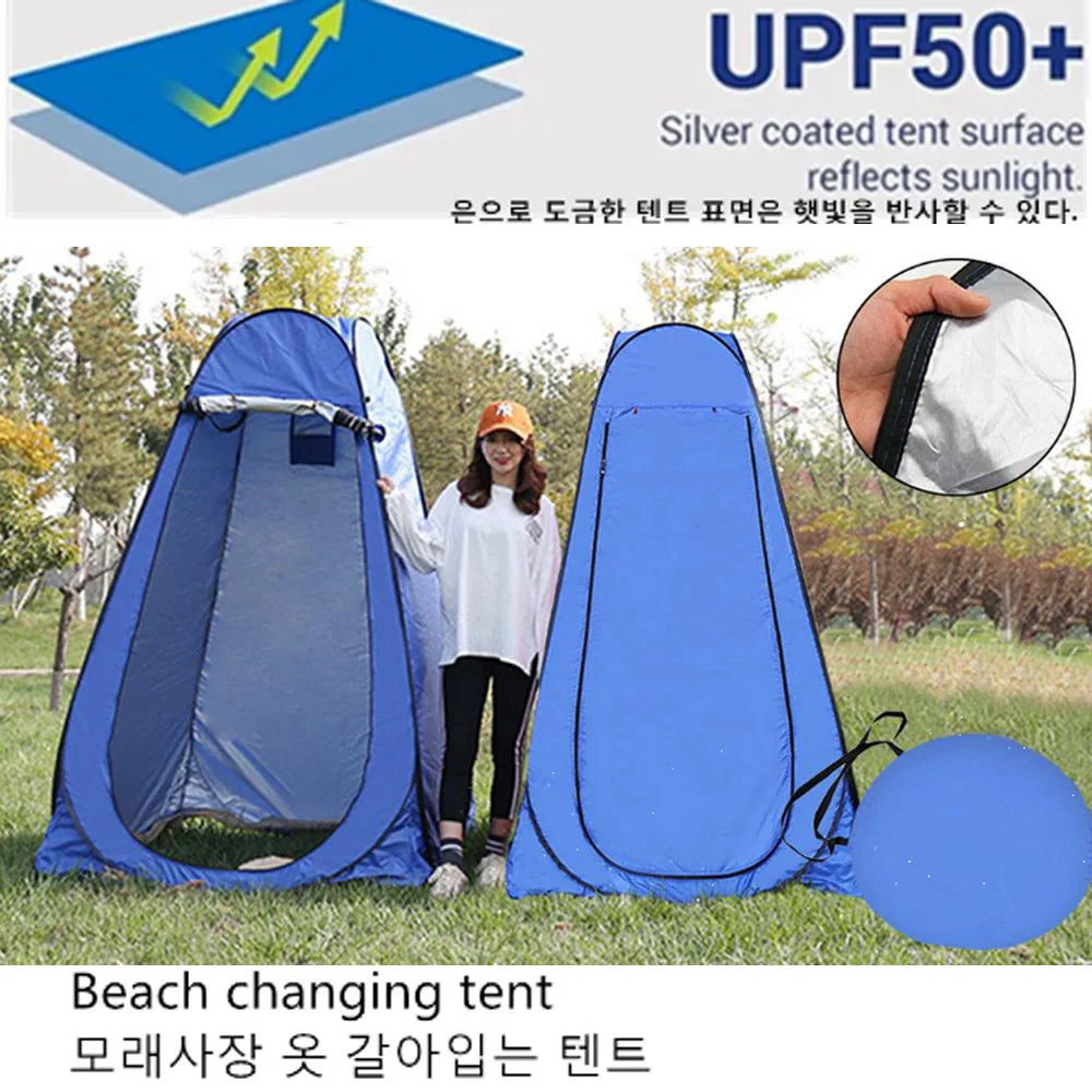 Portable Outdoor Camping Tent Shower Tent Bath Fitting Room Tent Shelter Camping Beach Private Toilet Camping Tent