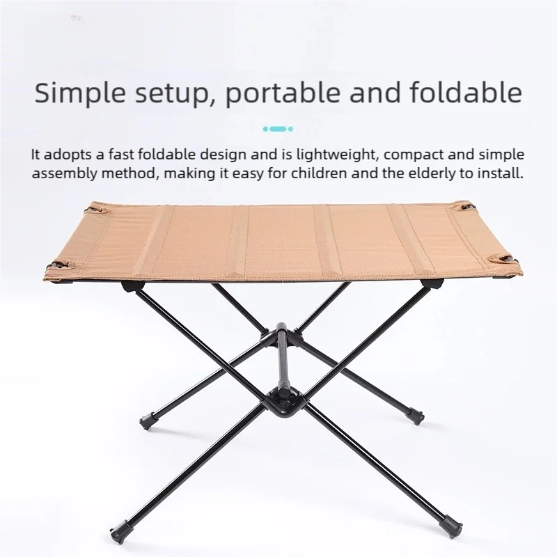 Camping Folding Table Lightweight 1680D Oxford Roll-Up Table Portable Aluminum Alloy Tourist Tables for Outdoor Picnic