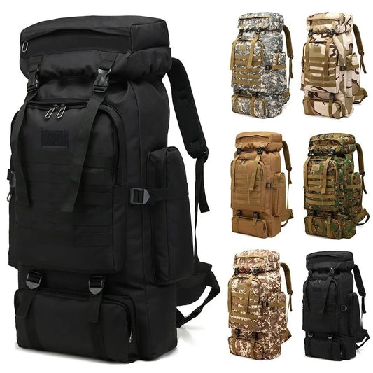 Backpack 80 liters camping Tactical Large Capacity Camping