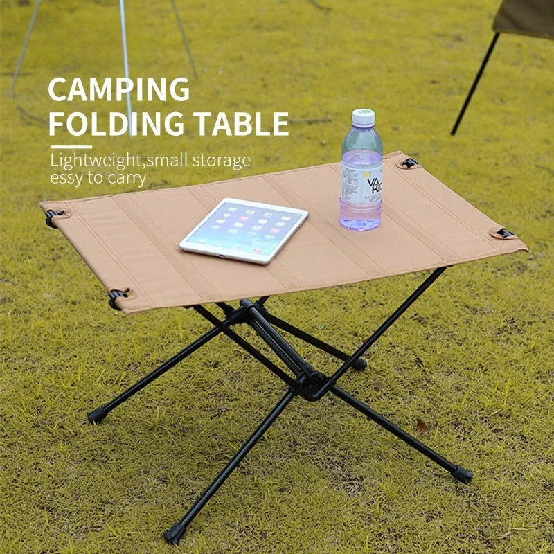 Camping Folding Table Lightweight 1680D Oxford Roll-Up Table Portable Aluminum Alloy Tourist Tables for Outdoor Picnic