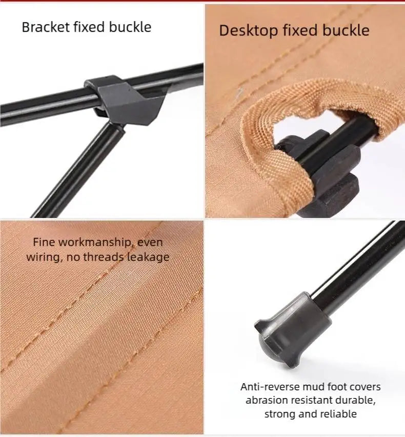 Camping Folding Table Lightweight 1680D Oxford Roll-Up Table Portable Aluminum Alloy Tourist Tables for Outdoor Picnic