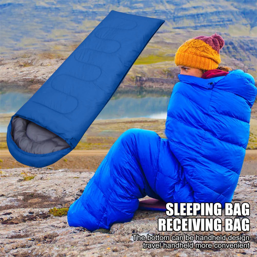 Winter Camping Sleeping Bag Ultralight Waterproof 4 Season Warm Envelope Backpacking Sleeping Bags for Outdoor Traveling Hiking