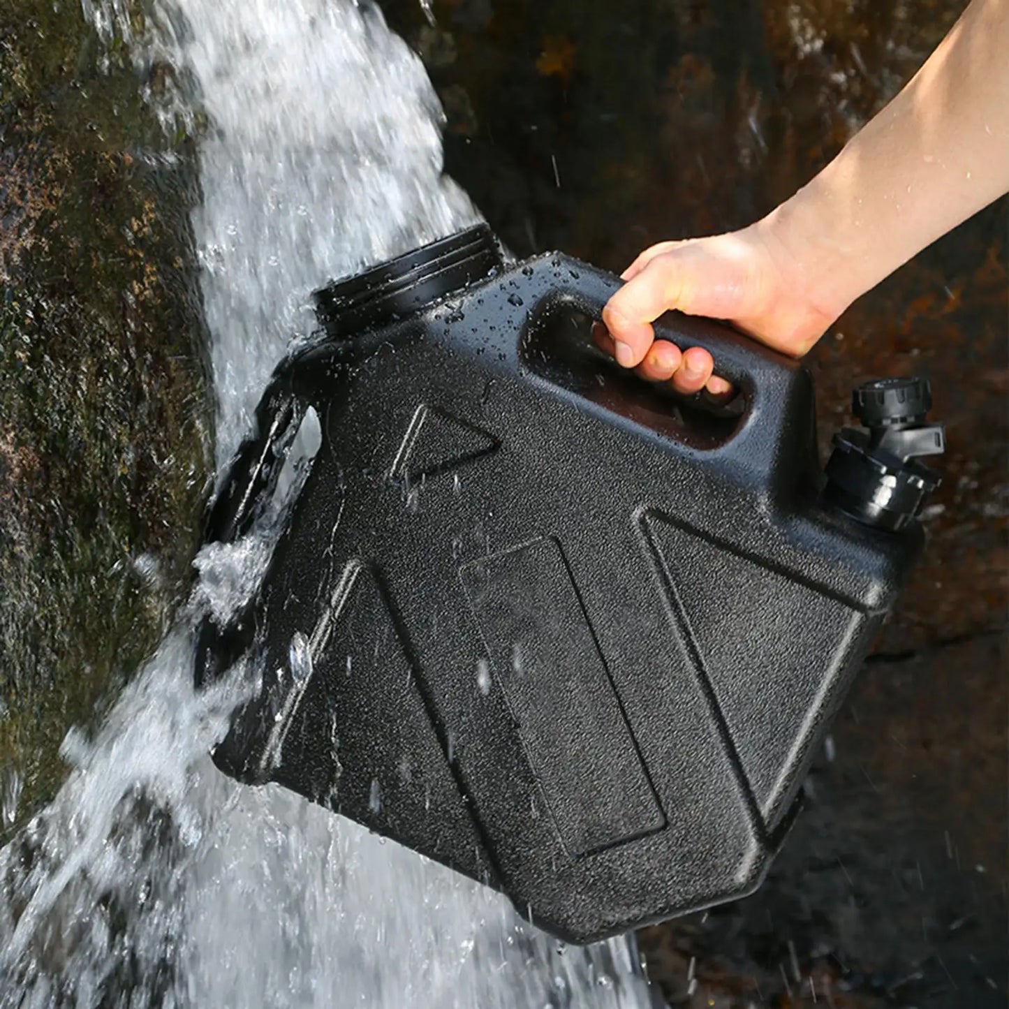 10 L Outdoor Camping Water Storage Jug Water Container with Faucet,Water Carrier for Camping Self Driving Cars Portable