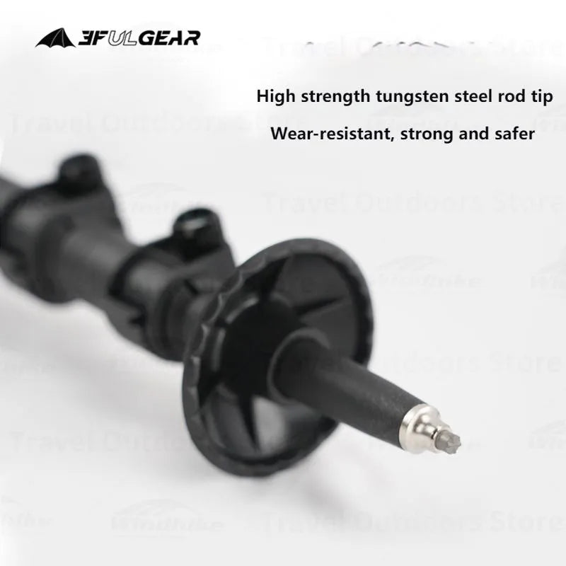 3F UL GEAR Portable 2 Style Ultralight Folding Climbing Stick Outdoor Camping Hiking Aluminum Alloy Carbon Fibre Trekking Pole