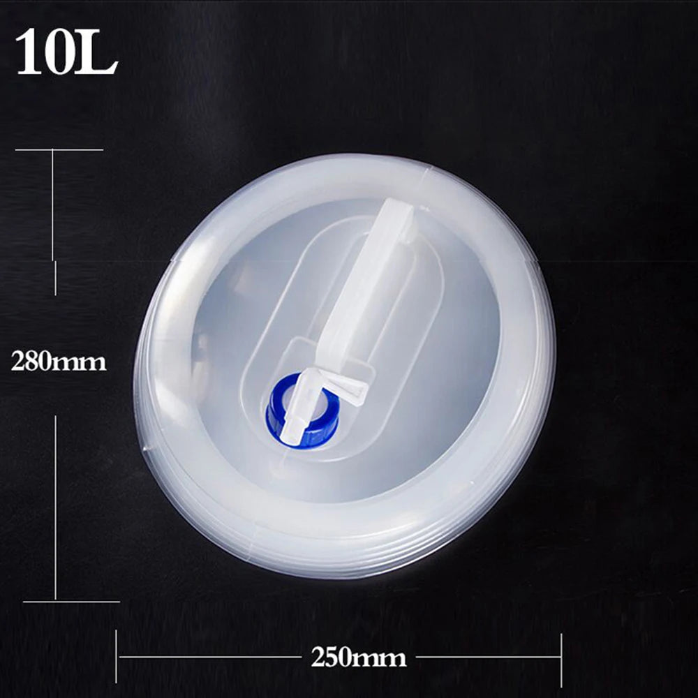 3L/5L/8L/10L/15L Outdoor Collapsible Bucket Foldable Water Bag Survival Water Storage Portable Water Carrier Container Camp Hiki
