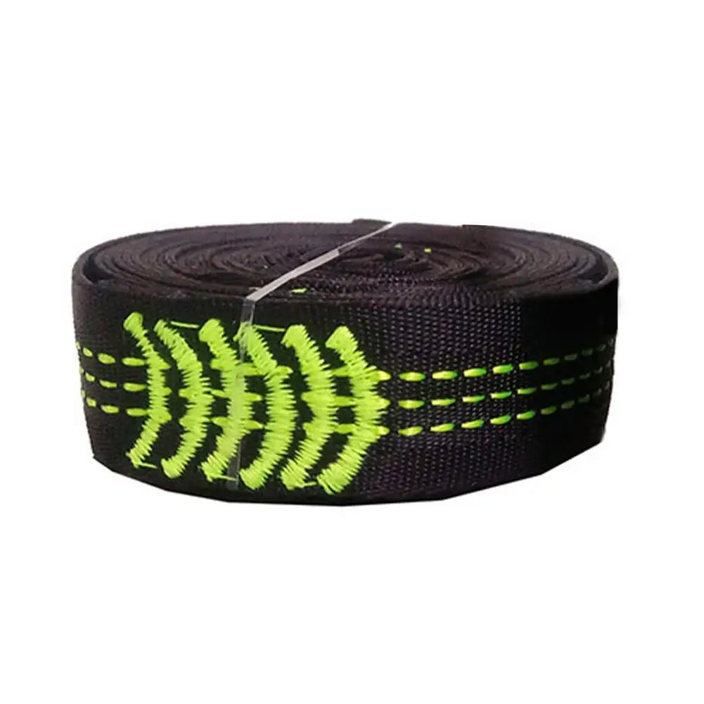 1pc Hammock Straps Special Reinforced Polyester Straps 10 Ring High Load-Bearing Barbed Black Outdoor Hammock Straps Accessories