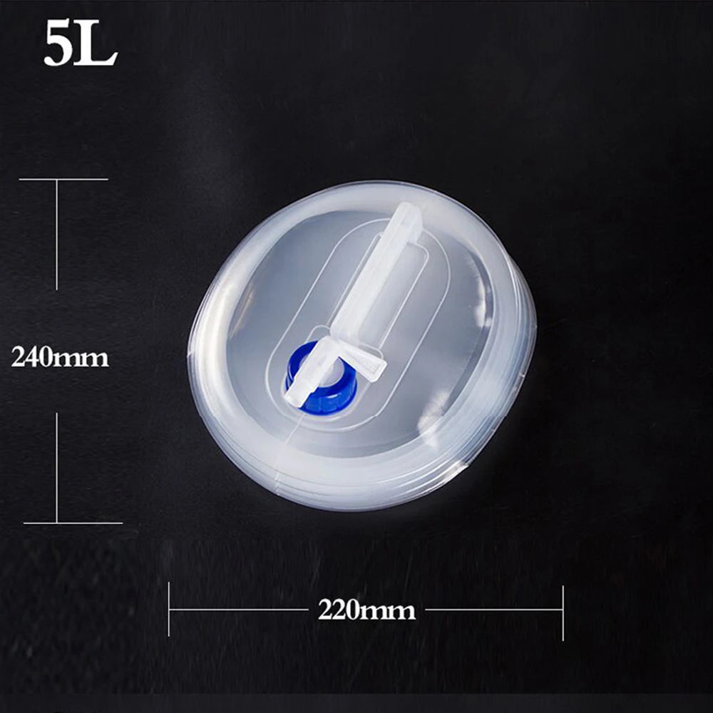 3L/5L/8L/10L/15L Outdoor Collapsible Bucket Foldable Water Bag Survival Water Storage Portable Water Carrier Container Camp Hiki