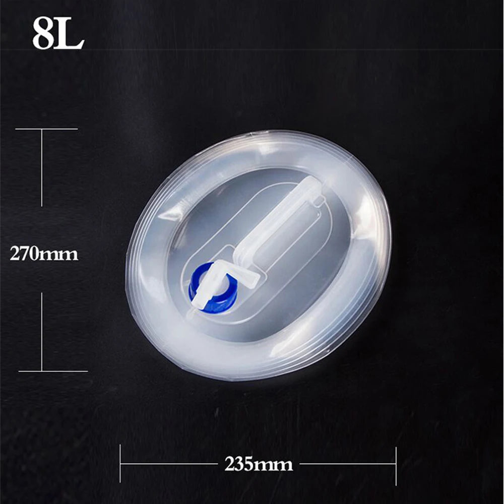3L/5L/8L/10L/15L Outdoor Collapsible Bucket Foldable Water Bag Survival Water Storage Portable Water Carrier Container Camp Hiki