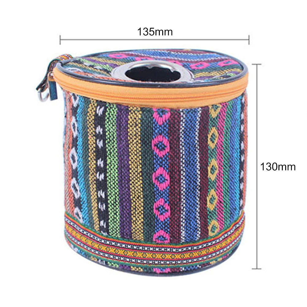 Camping Toilet Paper Holder Bag Camping Tent Folding Toilet Paper Hanging Holder Roll Case Storage Box Bag Outdoor Camping Tools
