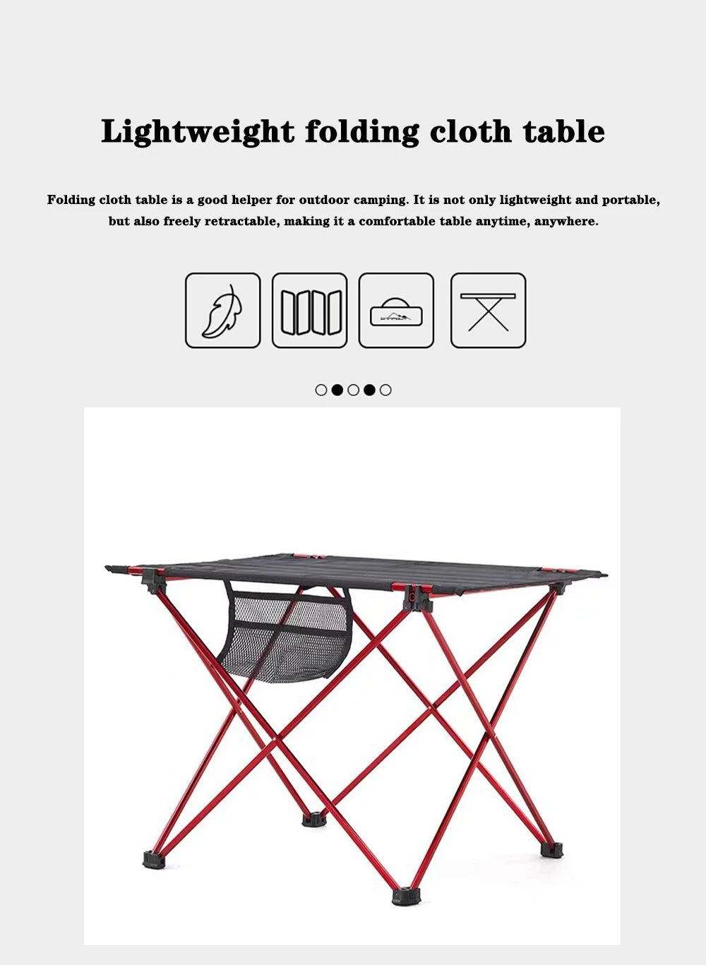 Portable Foldable Table Camping Outdoor Furniture Computer Bed Tables Picnic 6061 Aluminium Alloy Ultra Light Folding Desk
