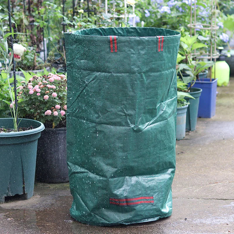 Heavy Duty Large Garden Waste Bag for Yard Leaf Weeds Grass Rubble - Outdoor Trash Bag Garden Rubbish Bags for Waste Bins Storag