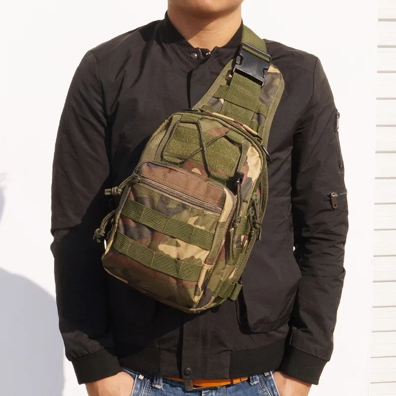 Tactical Shoulder Backpack Rover EDC Outdoor CCW Sling Bag Waterproof Hiking Camping Pack Concealed Range Bag Hunting Daypack