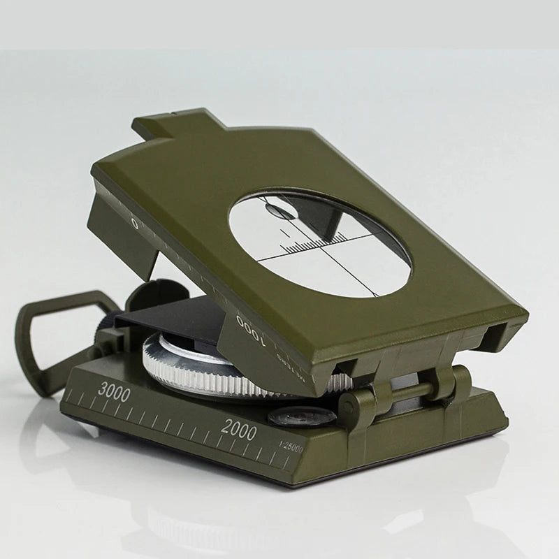 Outdoor Survival Gear Green Compass Camping Hiking Geological Compass Digital Compass Camping Navigation Equipment Gadgets