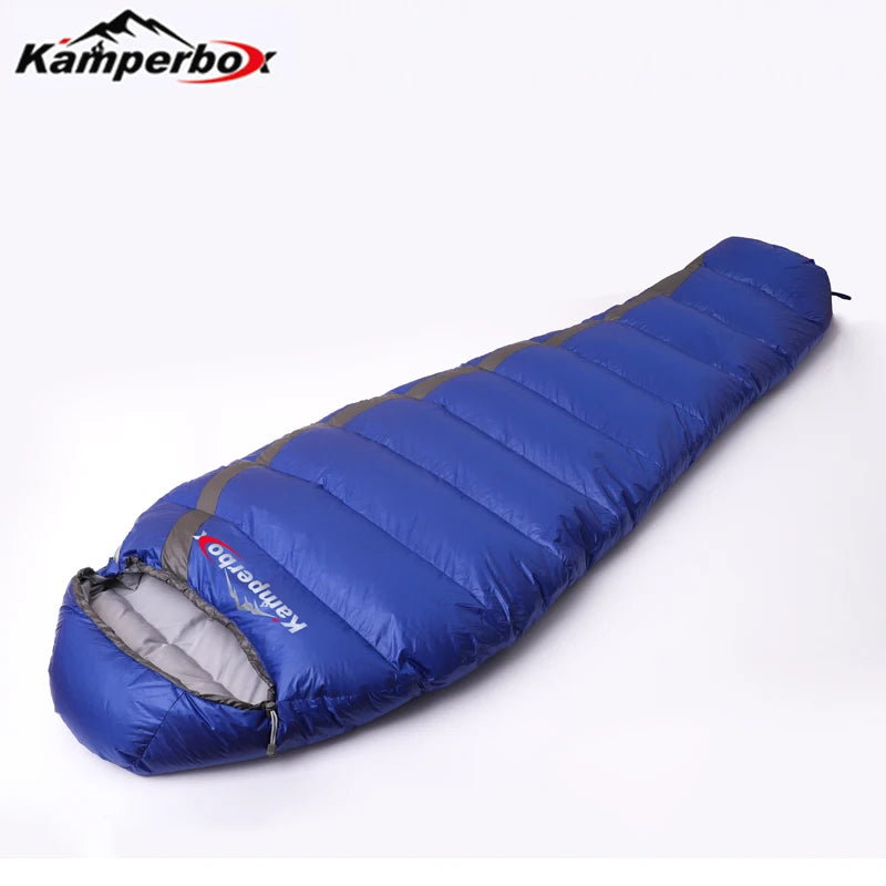 Kamperbox Sleeping Bag Winter Cold Down Sleeping Bag Camping Equipment Down Slippers Lightweight Sleeping Bag