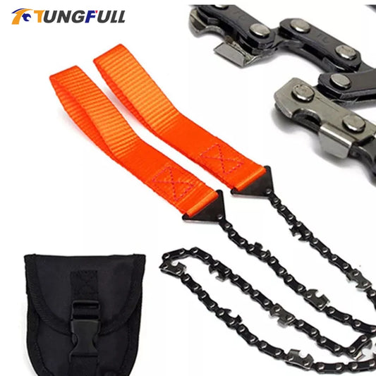 Camping Tools Garden Tools Survival Hand Zipper Saw Handsaw Wood Cutting Tool Handheld Chains Saw Wire Saw Emergency Saw