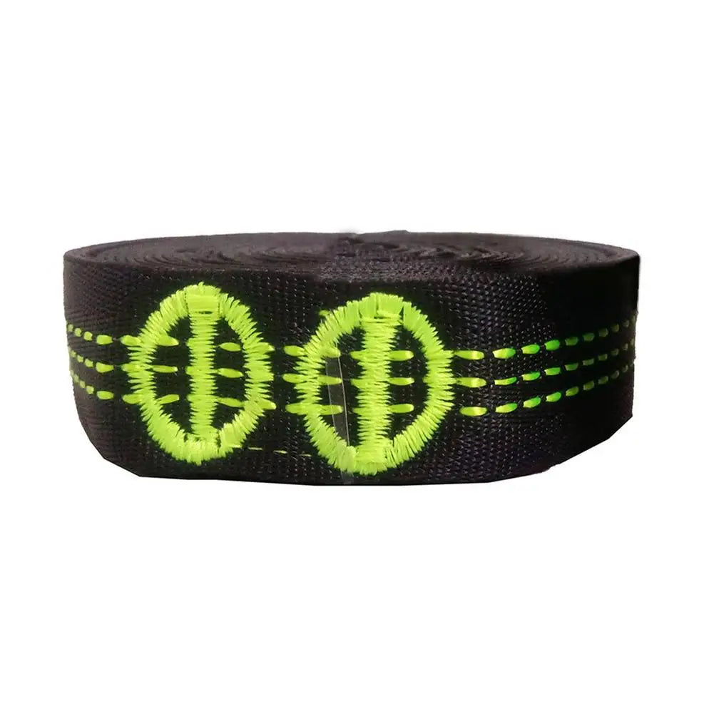 1pc Hammock Straps Special Reinforced Polyester Straps 10 Ring High Load-Bearing Barbed Black Outdoor Hammock Straps Accessories