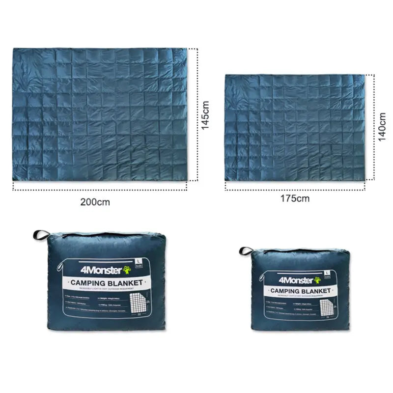 Camping Cotton Blanket Light Weight Portable Puffy Comfortable Hiking Matress for Adults Child Outdoor Picnic