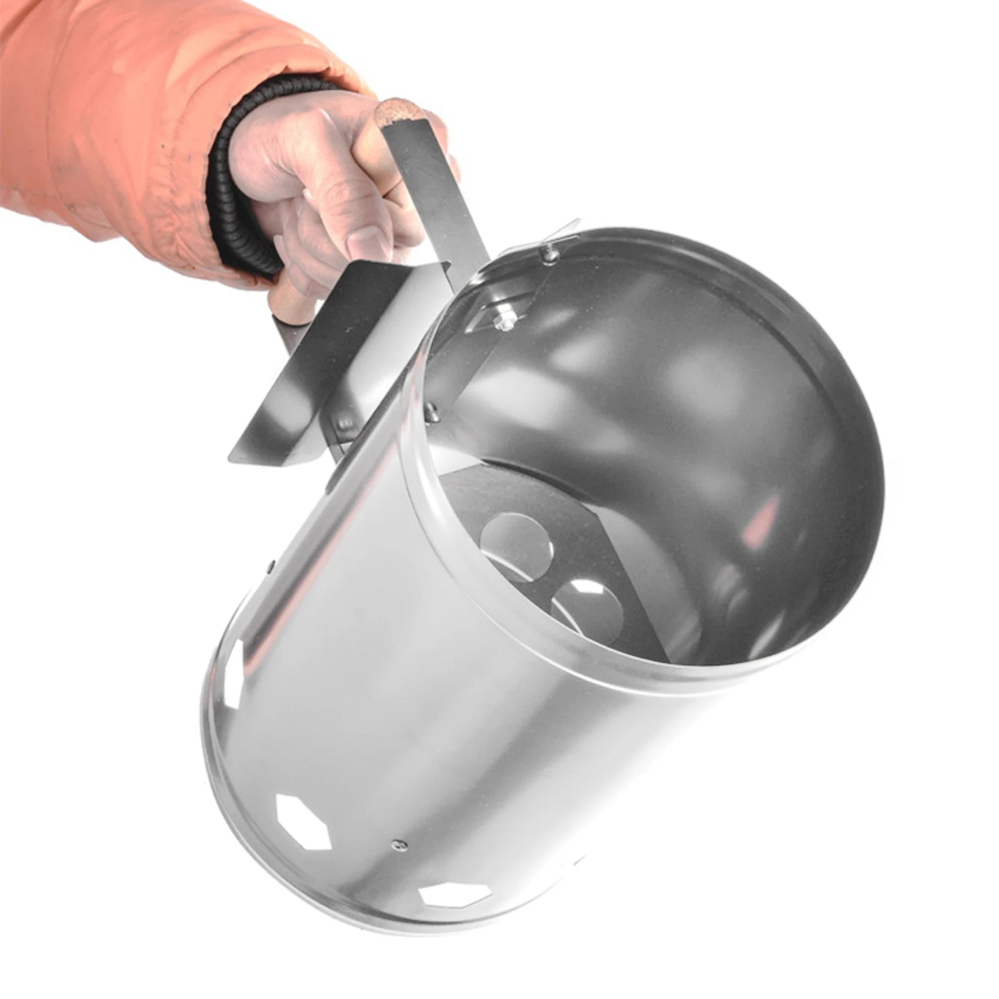 Barbecue Tools With Handle Ignition Anti Slip Outdoor Camping Carbon Chimney Starter Fire Grill Charcoal Fast Stove Barrels