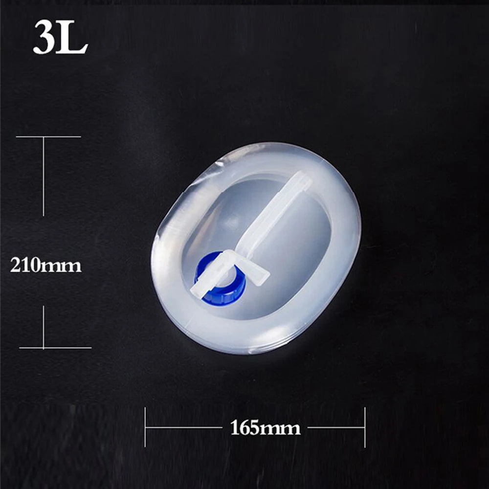 3L/5L/8L/10L/15L Outdoor Collapsible Bucket Foldable Water Bag Survival Water Storage Portable Water Carrier Container Camp Hiki