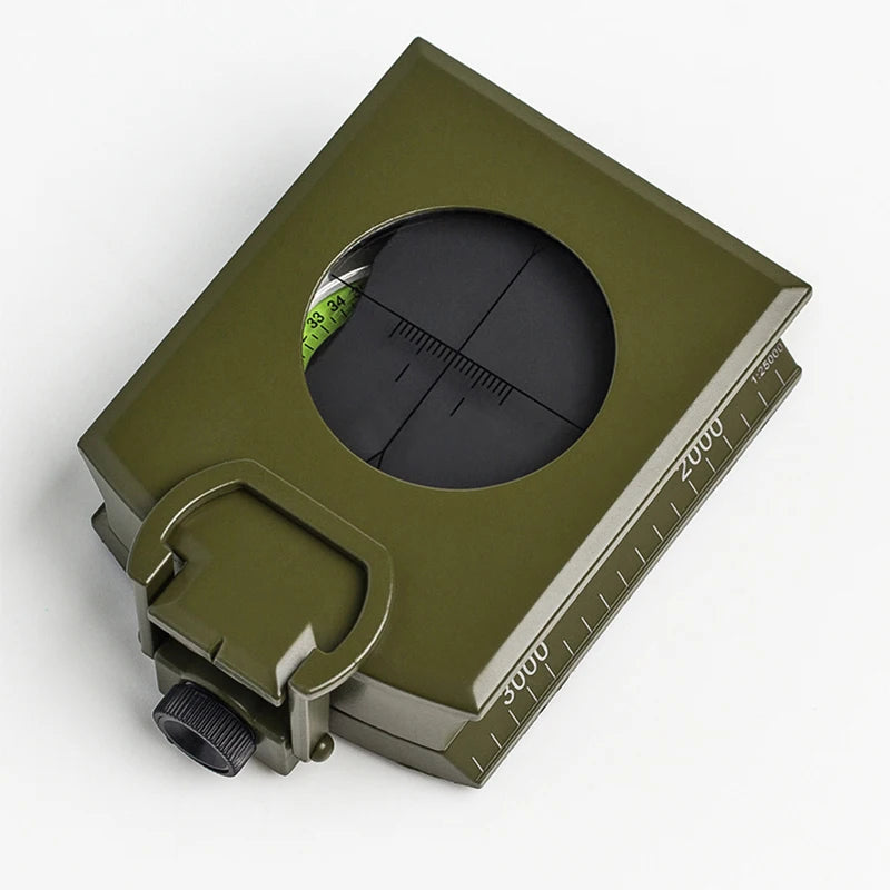 Outdoor Survival Gear Green Compass Camping Hiking Geological Compass Digital Compass Camping Navigation Equipment Gadgets