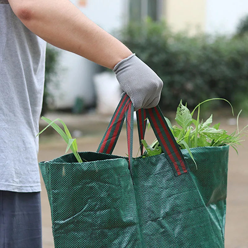 Heavy Duty Large Garden Waste Bag for Yard Leaf Weeds Grass Rubble - Outdoor Trash Bag Garden Rubbish Bags for Waste Bins Storag