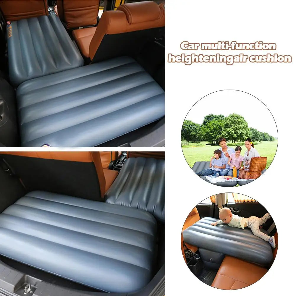Car Iatable Mattress Portable Travel Camping Air Bed Foldable Multifunction Trunk SUV Cars Gap Air Cushion Interior Accessory