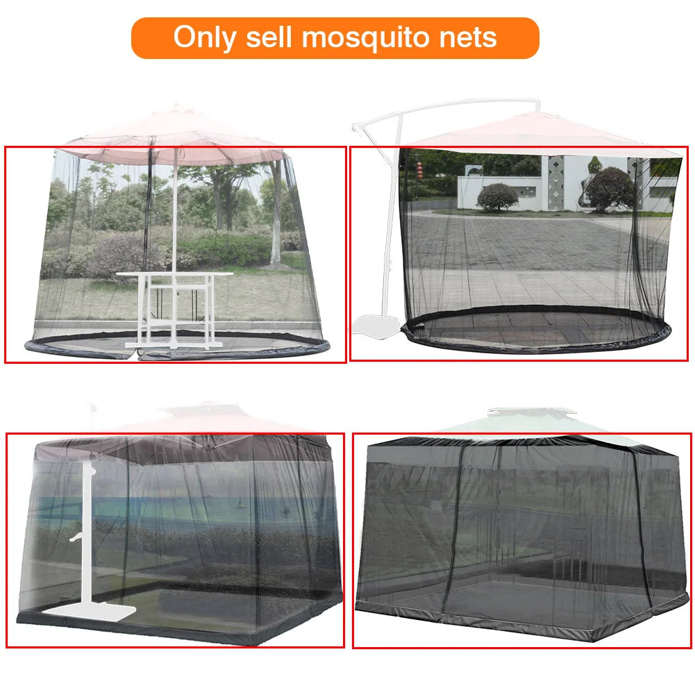 Camping Accessories Mosquito Net Tent Camping Net Terrace Umbrella Cover Mosquito Net Anti-ultraviolet Mosquito Account Outdoor