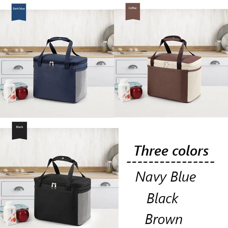 Outdoor Camping Picnic Bag Portable Lunch Bag Food Thermal Insulated Box Food Storage Bags Bento Pouch Dinner Container Handbag