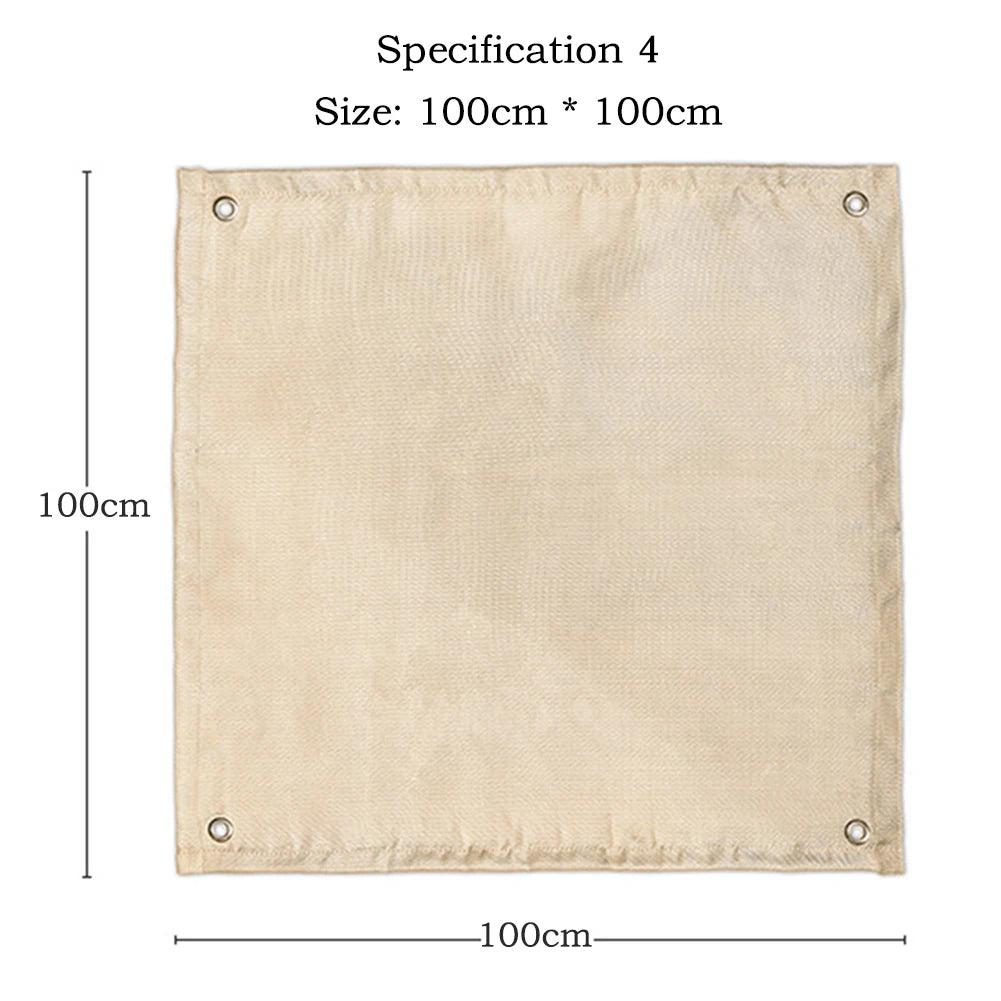 Portable Camping Fire Pit Grill Stainless Steel Mesh Fire Pit Wood Stove Stand Foldable Fire Frame Rack Outdoor BBQ Bonfire