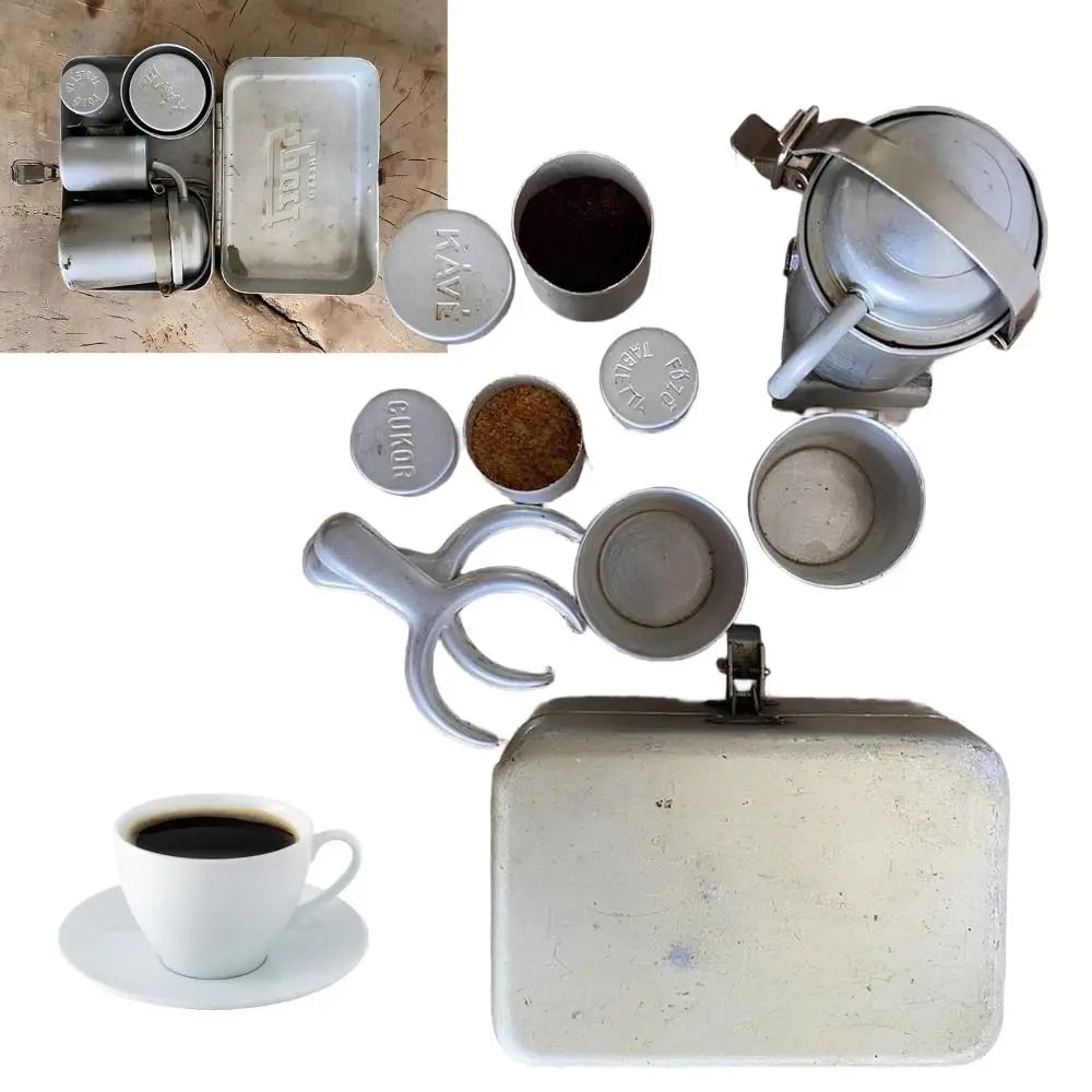 Reusable Extra RARE Collectors Camping Coffee Multipurpose Easy To Clean Camp Cookware Maker Set with Camp Pot Cups Mini