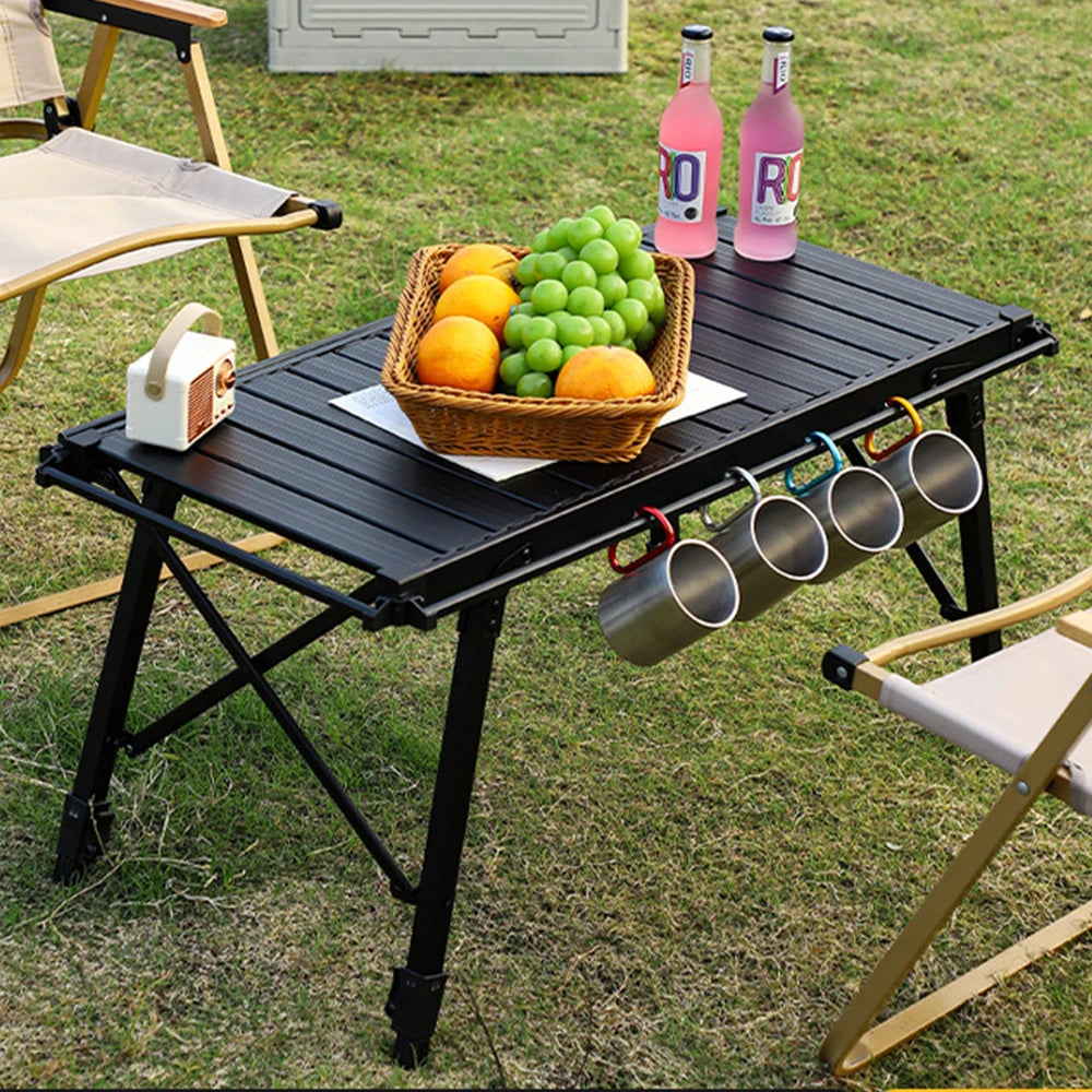 Folding Camping Table Outdoor Portable Picnic Table  Aluminum Alloy Adjustable Igt Table Convenient Low Rectangular Side Tables