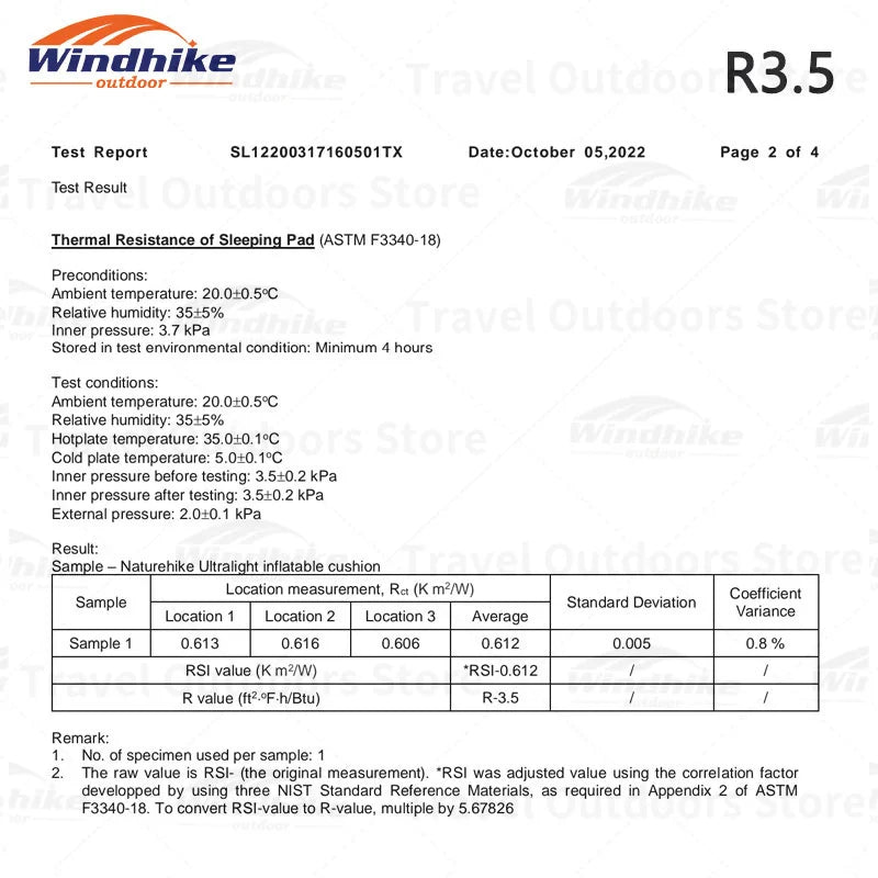 Windhike Inflatable Mattress Camping Outdoor Sleeping Pad Ultra Light Inflatable Cushion Portable For Travel Hiking Mat R3.5