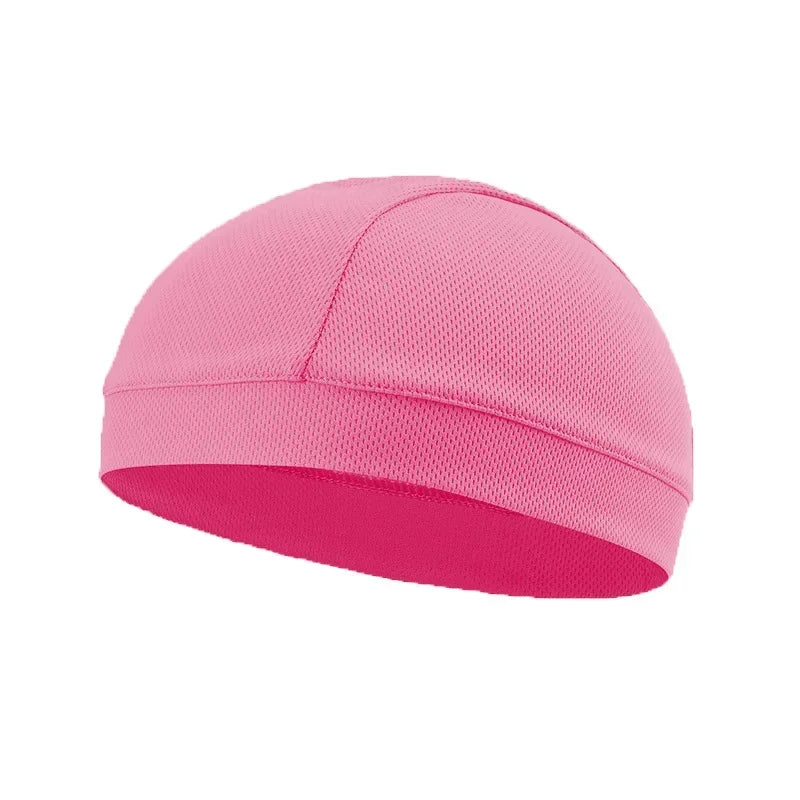 Summer Unisex Quick-dry Breathable Hat Motorcycle Bicycle Helmet Inner Liner Cap Outdoor UV Protection Hat Balaclava Cycling Cap