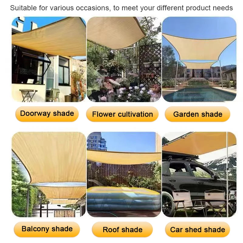 Outdoor Garden Sunshade Net For Terrace Camping Courtyard And Swimming Pool Ultraviolet-Proof And Shading HDPE Sunshade Net 2025