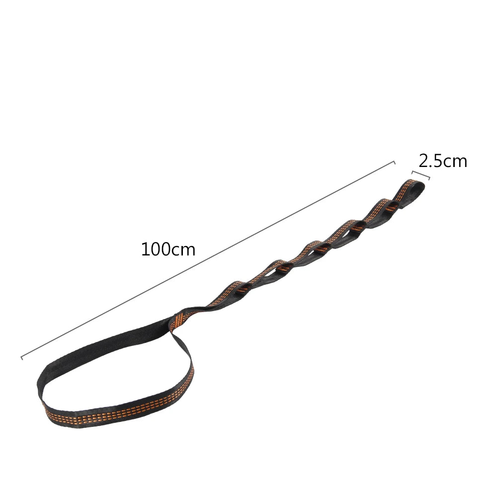 2/4Pcs Hammock Straps Special Reinforced Polyester Straps For Outdoor Camping Black Hammock Straps High Load-bearing Rope Strap