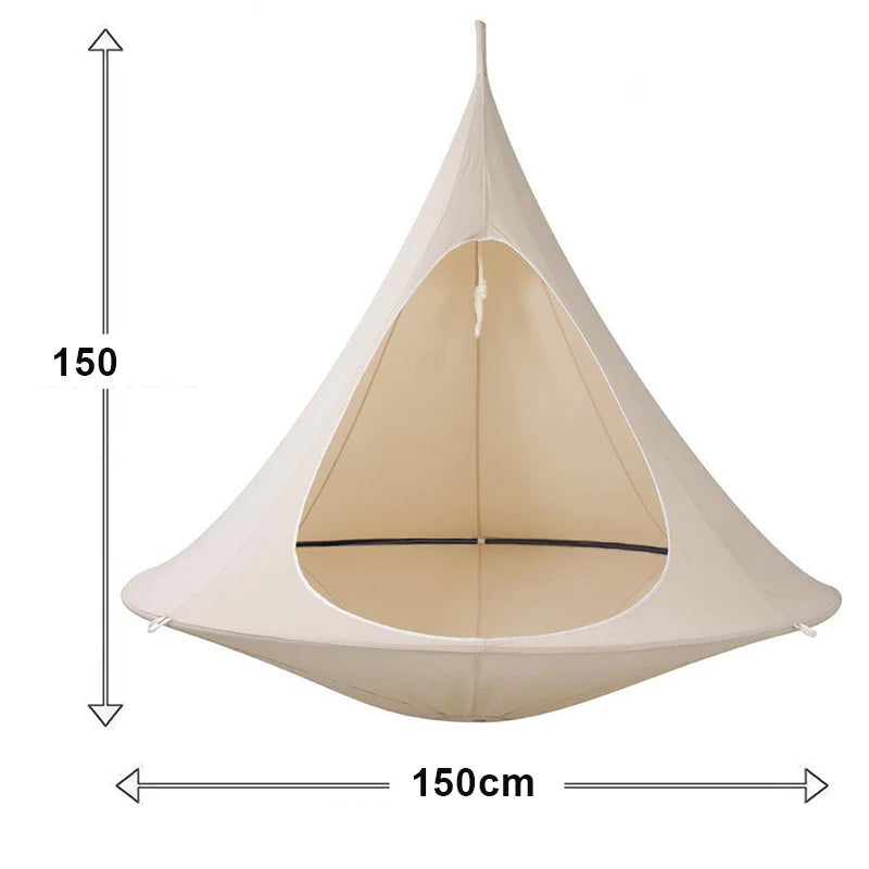 Hammock Outdoor Camping Travel Hammock Waterproof Hanging Hammock Sofa Hanging Swing Garden Hanging Tent Terrace Decoration
