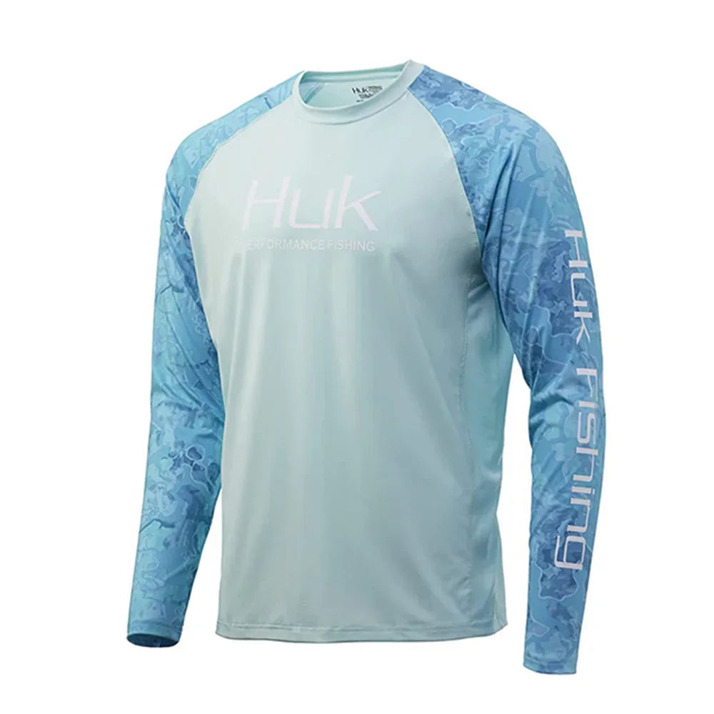 HUK Fishing Shirts Long Sleeve Uv Protection Clothing Mens Outdoor Summer Jersey Upf 50 Clothes Performance Breathable Fishing