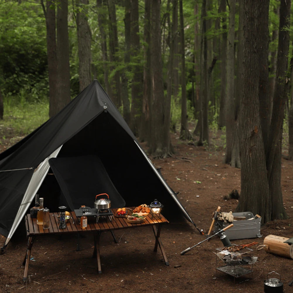 Camping BBQ Grill Portable Camping Fire Grill Folding Camping Firepit Stainless Steel Outdoor Wood Burner for Camping Picnic