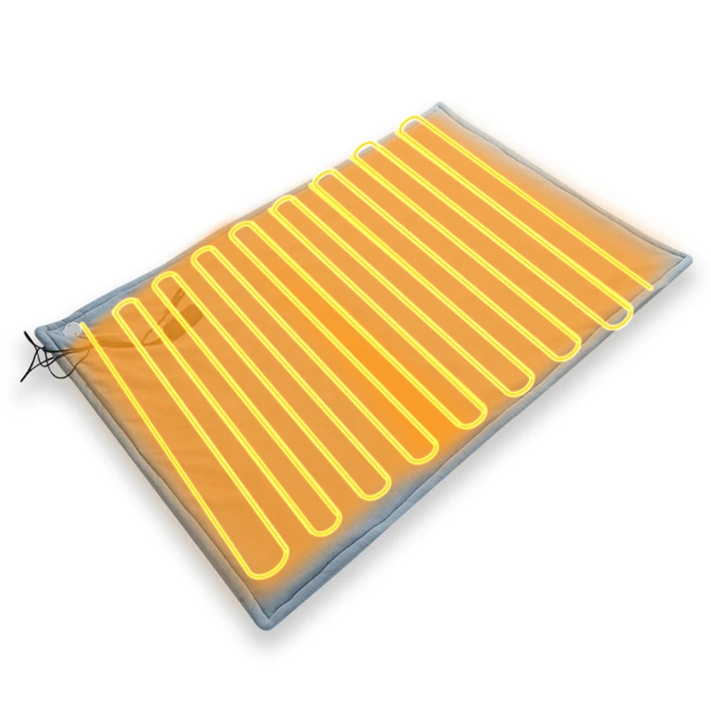 Car Electric Heated Blanket Heated Blanket Mattress Fast Heating 12V Soft Heating Mat 9 Adjustable Temperature for Car Camping