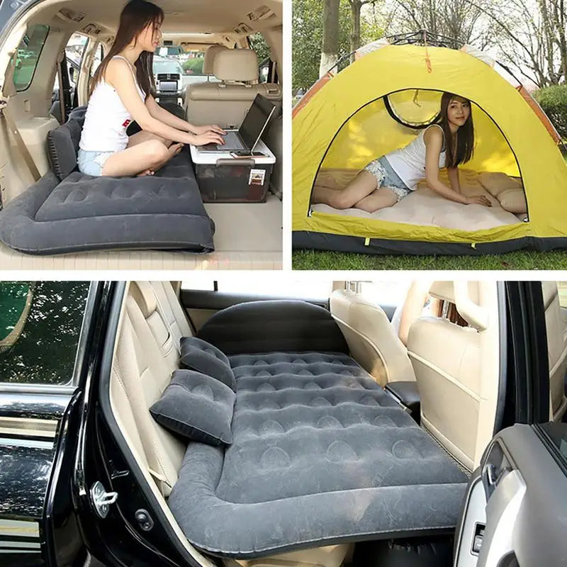 1.3x1.75m Inflatable Car Bed Camping Mattress For Car Sleeping Bed Bed air Pump Car Air Bed Mattress SUV Sleeping Pad