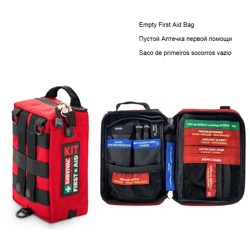 Molle First Aid Kits Camping Gear Outdoor Sports Trauma Kit Car Emergency Kits Lifeguard Rescue Equipment Tactical Survival Kit