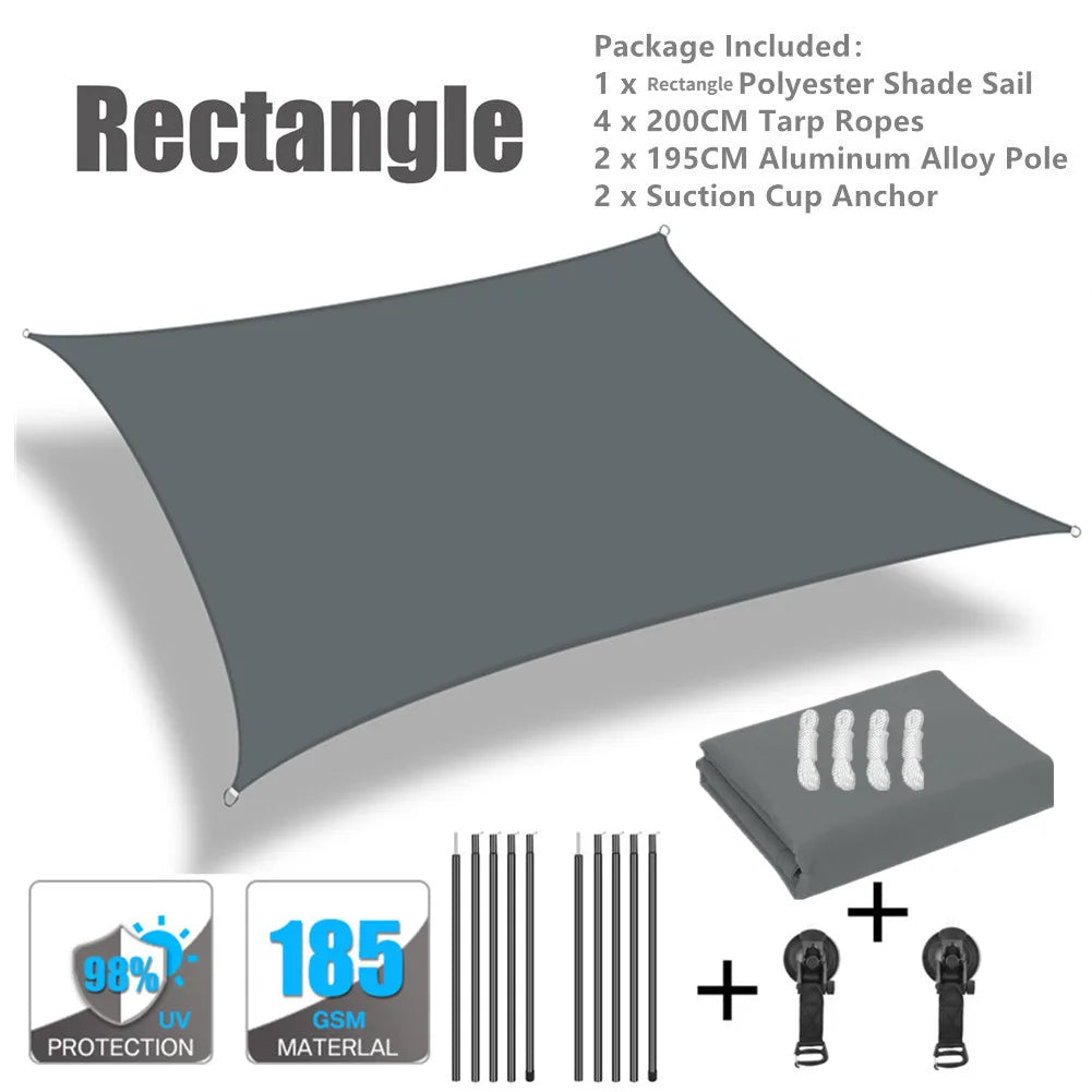 Car Shelter Shade Camping Side Car Roof Top Tent Awning Waterproof UV Portable Camping Tent Automobile Rooftop Rain Canopy