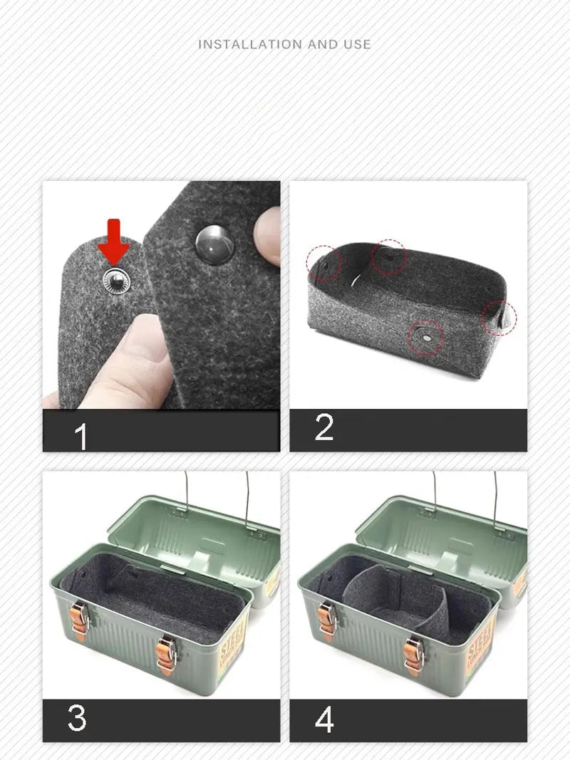 For Stanley Lunch Box 9.4L Camping Gear  Ultralight Aluminum Portable Table Plate Felt Lining Picnic Camping Outdoor Accessory