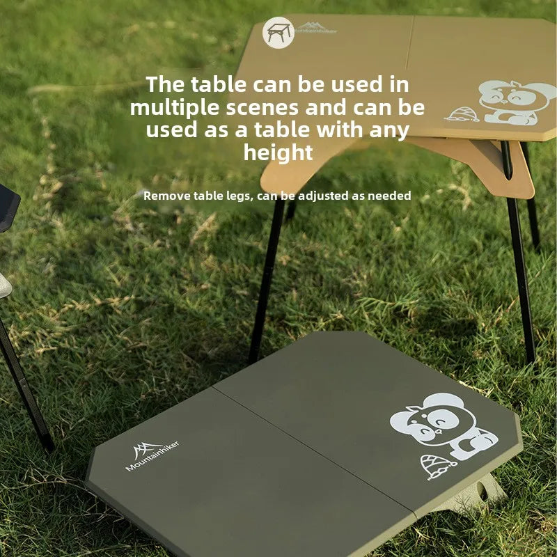 Mountainhiker Camping Folding Table Lightweight Outdoor Camping Two Board Folding Table with Carrying Bag Portable Casual Table