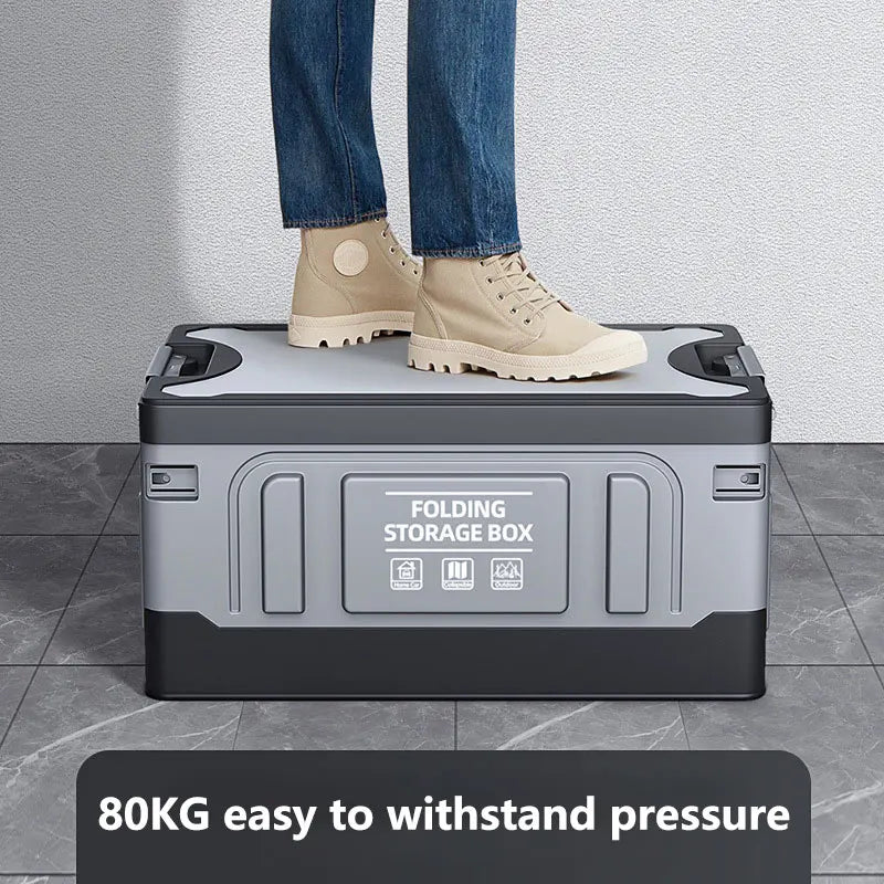 Car Folding Storage Box Trunk Storage Organizer Outdoor  With Lid Portable Large Capacity Suitable For Camping Box Car Accessori