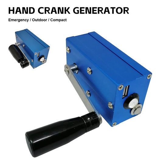 Hand Crank Generator Wilderness Survival Gear Emergency Charger Outdoor Portable Multifunctional Generator 5V USB Charger