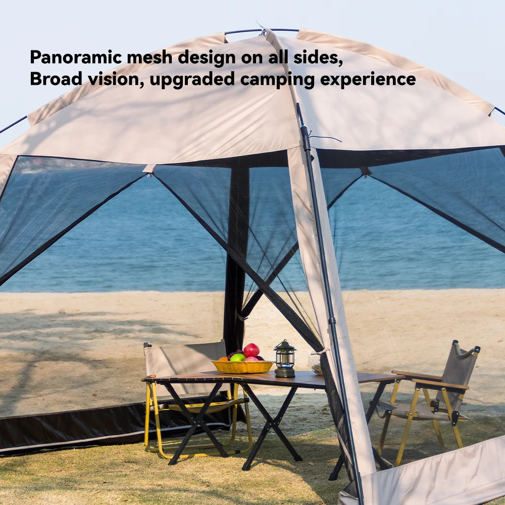 Sonuto Tent Outdoor Camping Picnic Summer Camping Awning Family 4-8 People Outdoor Sun Protection Cover Pergola Canopy